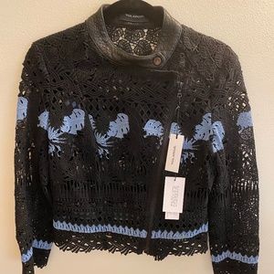 Yigal Azrouel Asymatrical Lace Jacket - NEW